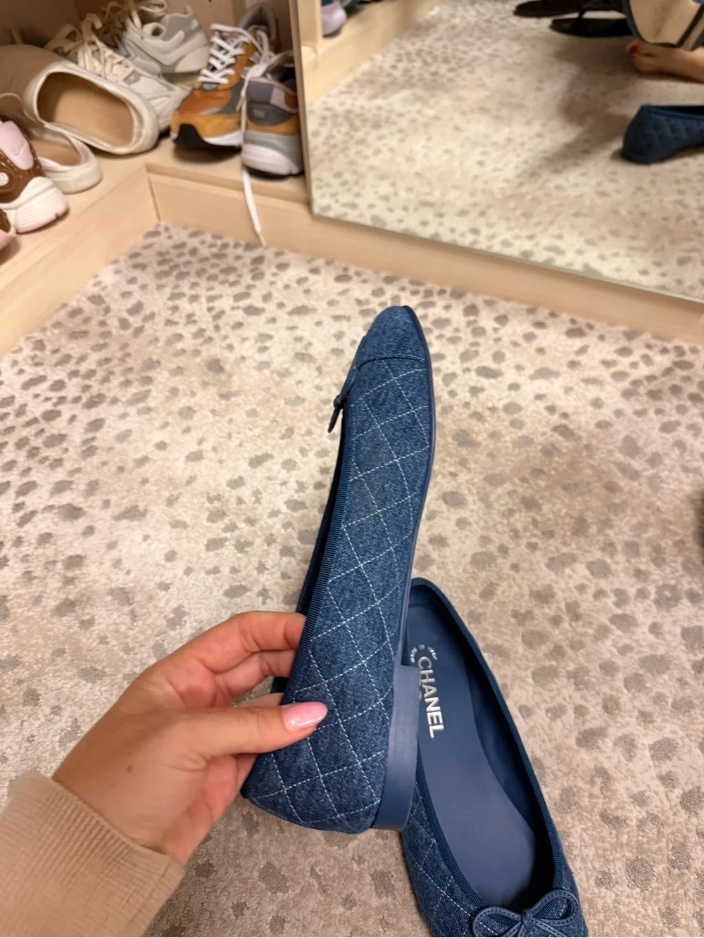 Chanel Denim Ballerinas size 42